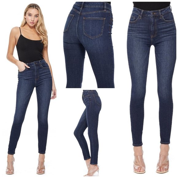 eunina Denim - Bella Super High Rise Skinny Ankle Classic Design